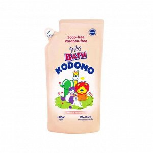 LION "Кодомо" Пена для ванн детская 650мл "Природная мягкость" (мягк.упак) Mild&Natural