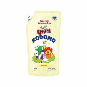 LION "Кодомо" Пена для ванн детская 650мл Рисовое Молочко Rice Milk(мягк.упак)