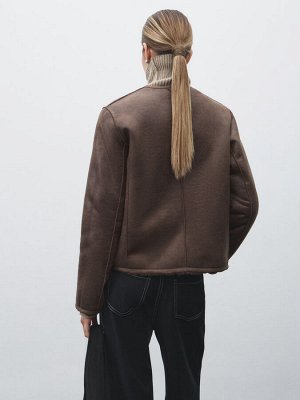 Женская двусторонняя дубленка MAISON DAVID