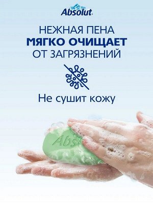 Мыло твёрдое Абсолют FitoGuard Алоэ Антибактериальное 90г