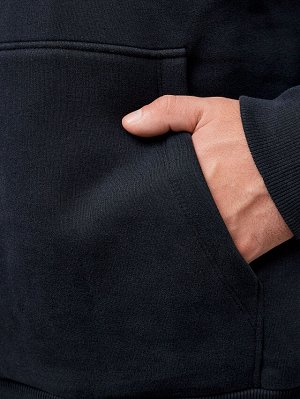 Худи мужское черное с принтом