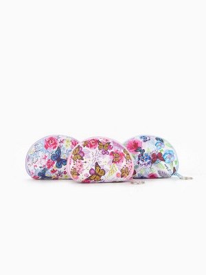 Кошелёк-монетница на молнии, 11.5x3.5x8 см, с принтом, МИКС