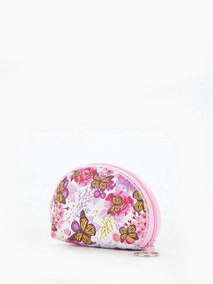 Кошелёк-монетница на молнии, 11.5x3.5x8 см, с принтом, МИКС