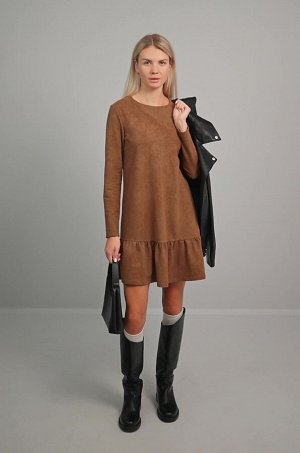 Женское платье трапеция из футера Happyfox
