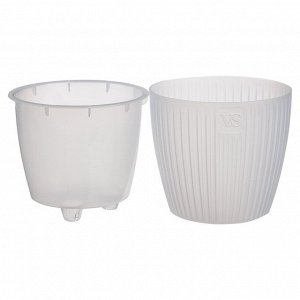 Горшок с дренажной системой Эви VipSet 1,5л небесный, пластик