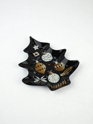 Тарелка плоская новогодняя «С Новым годом. Игрушки», 19.5x16.5 см