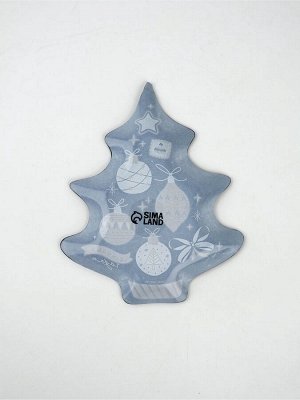 Тарелка плоская новогодняя «С Новым годом. Игрушки», 19.5x16.5 см