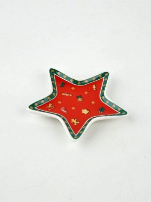 Подставка для чайных пакетиков новогодняя «Пряничные человечки», 8.7x8.7 см