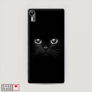Пластиковый чехол Взгляд черной кошки на Lenovo Vibe Shot