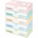 Двухслойные бумажные салфетки мягкие &quot;NEPIA&quot;Premium Soft&quot; 180шт * 5 кор / 12