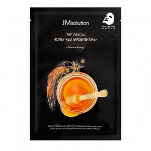 JMsolution. Тканевая маска для лица с медом и красным женьшенем (питательная), 30 мл