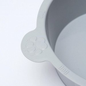 Миска для собак, круглая, 3 л, микс цветов
