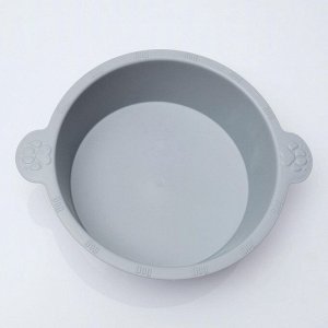Миска для собак, круглая, 3 л, микс цветов
