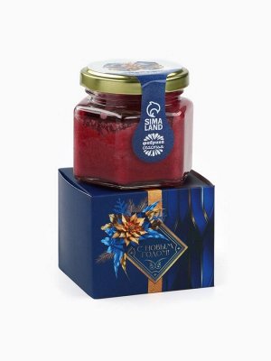 Подарочный набор «С новым годом»: чай со вкусом: зимняя вишня 50 г, крем - мёд с черникой, 120 г
