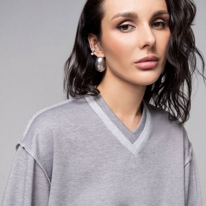 Свитшот со швами наружу, Успех в руках (серый)