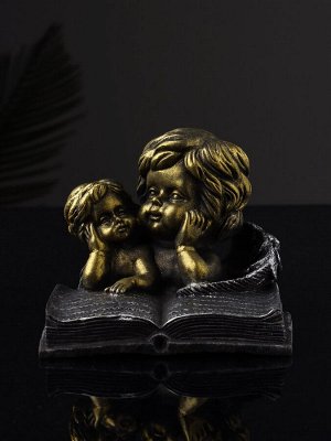 Фигурка полистоун «Ангелы с книгой», 9.5x11x9.7 см