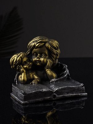 Фигурка полистоун «Ангелы с книгой», 9.5x11x9.7 см