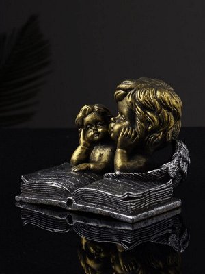 Фигурка полистоун «Ангелы с книгой», 9.5x11x9.7 см