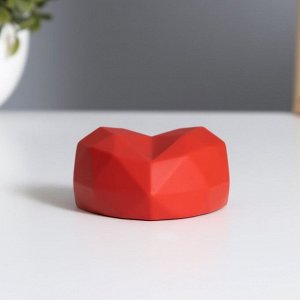 Фигурка светящаяся RISALUX «Игрушечное сердце», LED-ночник, 2 Вт, красный, 3.5x6x6 см