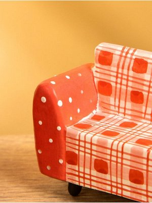 Мебель для кукол «Кресло», 10x4x5.5 см, дерево, красная
