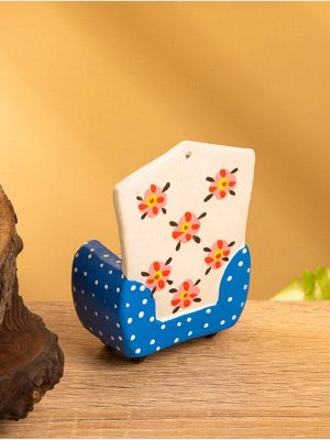 Мебель для кукол «Кресло с цветами», 5x3x7.5 см, дерево