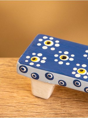 Мебель для кукол «Столик с ромашками», 10x2x3 см, дерево, голубая