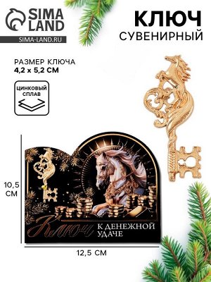Ключ сувенирный новогодний «Ключ к денежной удаче»