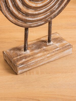 Сувенир на подставке «Кольцо», 23x8.5x36 см, дерево