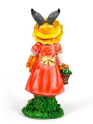 Садовая фигура из полистоуна «Зайчиха с корзинкой», 50x19x22 см