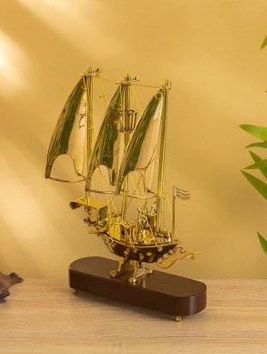 Корабль сувенирный 21х6,5х30 см, латунь