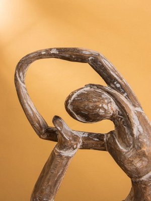 Сувенир «Йога», 27x10x33 см, дерево, коричневый