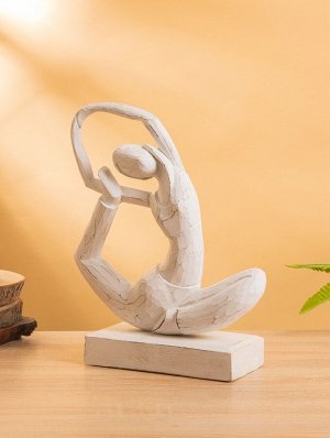 Сувенир «Йога», 25x10x35 см, дерево, белый