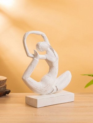 Сувенир «Йога», 25x10x35 см, дерево, белый