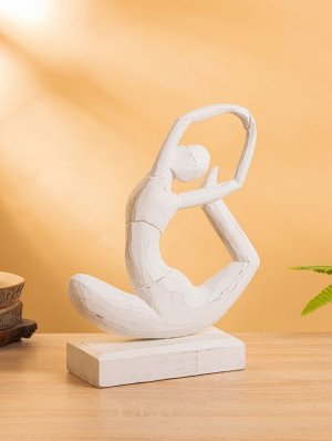 Сувенир «Йога», 25x10x35 см, дерево, белый