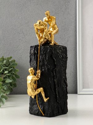 Фигурка полистоун «Горы выбирают сильных», под золото, 13x8x28 см