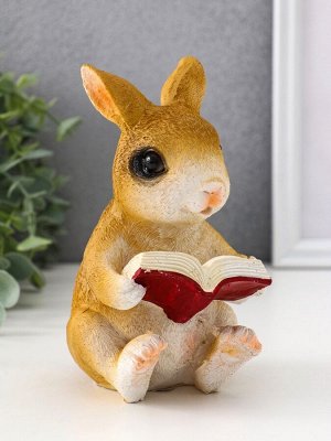Фигурка полистоун TAKE IT EASY «Зайка читает книжку», 10x8x15 см