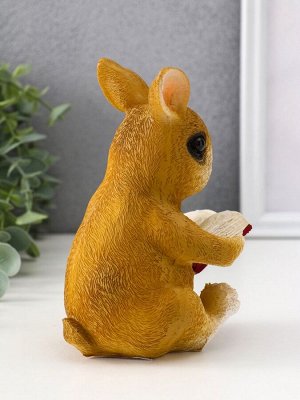 Фигурка полистоун TAKE IT EASY «Зайка читает книжку», 10x8x15 см