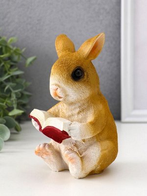 Фигурка полистоун TAKE IT EASY «Зайка читает книжку», 10x8x15 см