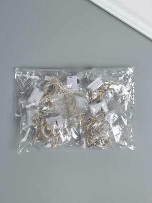 Нить светодиодная для сувениров, 20 диодов, дл. 2 м, от батареек 3xCR1130, набор 10 шт.