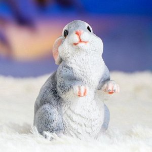 Садовая фигура из полистоуна «Кролик», 12.5x8x9 см