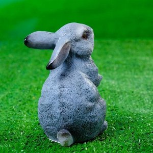 Садовая фигура из полистоуна «Кролик», 12.5x8x9 см