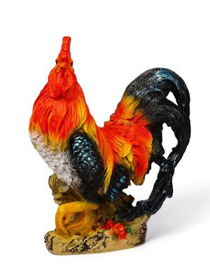 Садовая фигура из полистоуна «Петух андалузский», 42x20x38 см