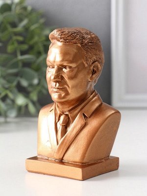 Бюст «Ельцин», фигурка гипс, 11x7x5 см, бронза