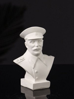 Бюст «Сталин И.В.», 10x7x5 см, натуральный, гипс