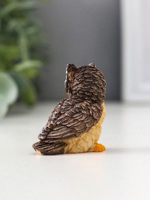 Фигурка полистоун «Серая сова», 2.3x4.3x4.5 см, МИКС