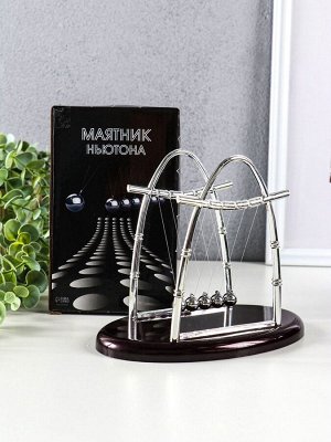 Маятник настольный антистресс «Шары Ньютона. Колыбель техно», овал, 18x11x14 см