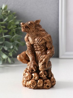 Фигура гипс «Оборотень», 12x7.5x7.5 см, бронза