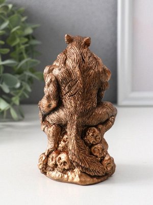 Фигура гипс «Оборотень», 12x7.5x7.5 см, бронза