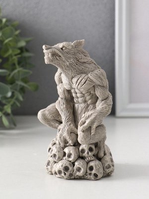 Фигура гипс «Оборотень», 12x7.5x7.5 см, серая