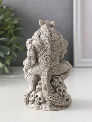 Фигура гипс «Оборотень», 12x7.5x7.5 см, серая